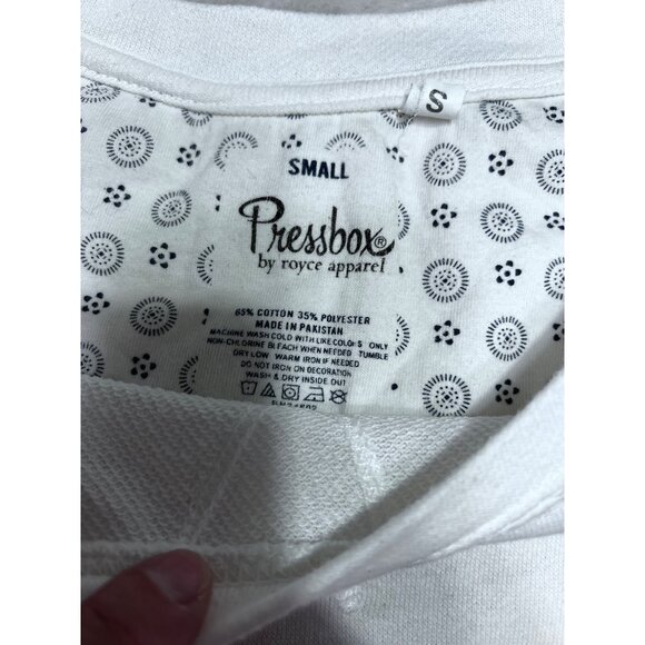 Oklahoma State Short Sleeve Raglan Crop Tee Pressbox women size small - Picture 5 of 7